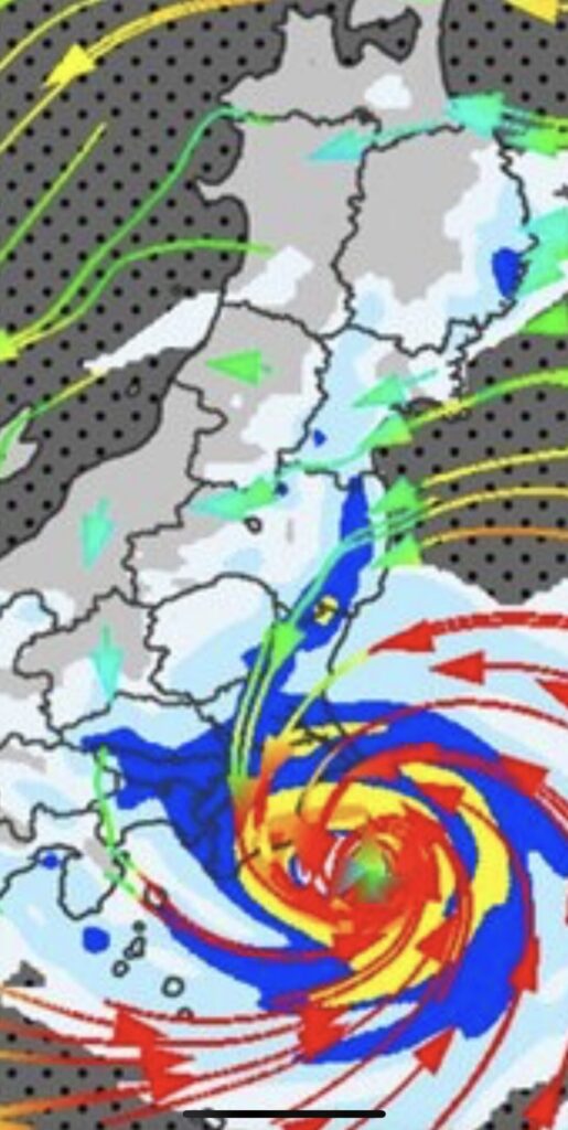 台風に明日は気をつけて🌀